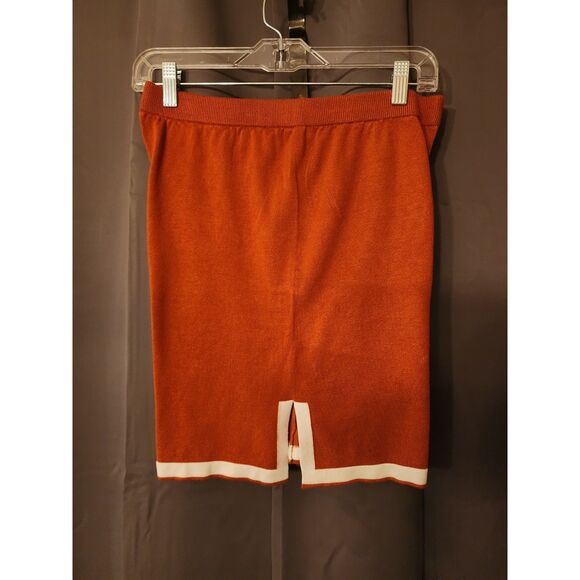 Orange 2-Piece Short Set - Elastic Waist (Large) - Picture 4 of 6